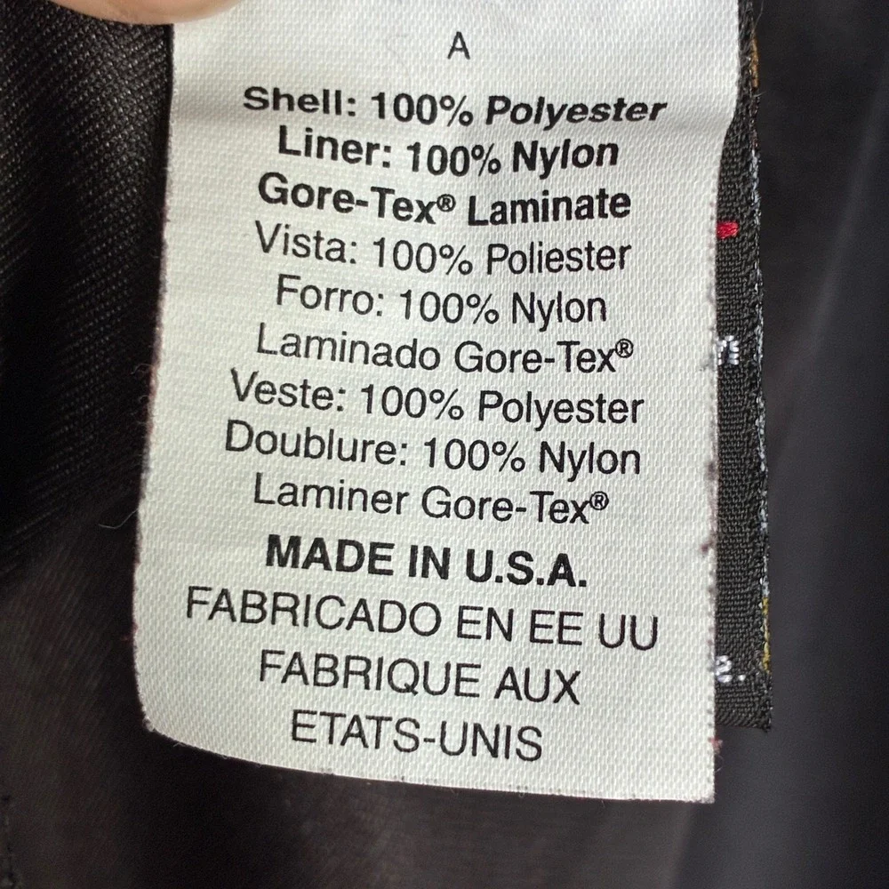 Vtg Forrester's Gore-Tex Jacket Mens M Gray Black Colorblock Full Zip USA Oregon